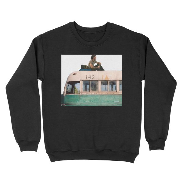 Happiness is only real when shared Unisex Crewneck Sweatshirt