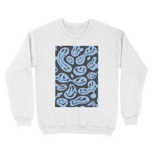 Alternative view of Happy Face Unisex Crewneck Sweatshirt