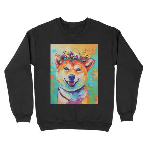 Happy Shiba Unisex Crewneck Sweatshirt