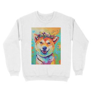 Alternative view of Happy Shiba Unisex Crewneck Sweatshirt