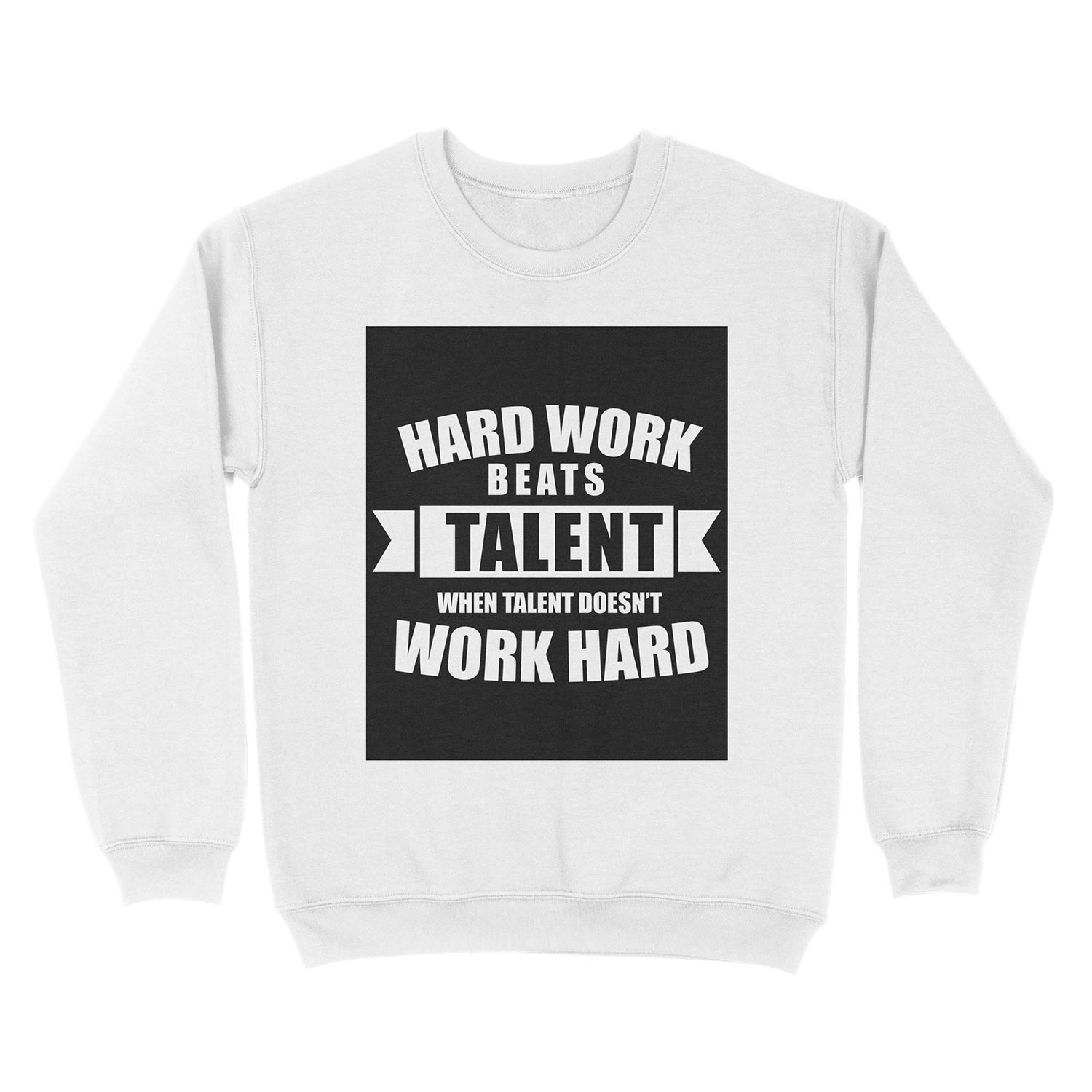 Hard Work Beats Talent Unisex Crewneck Sweatshirt - Image 2
