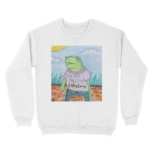 Alternative view of Harry Styles "I'm not feeling fabulous" Frog Unisex Crewneck Sweatshirt