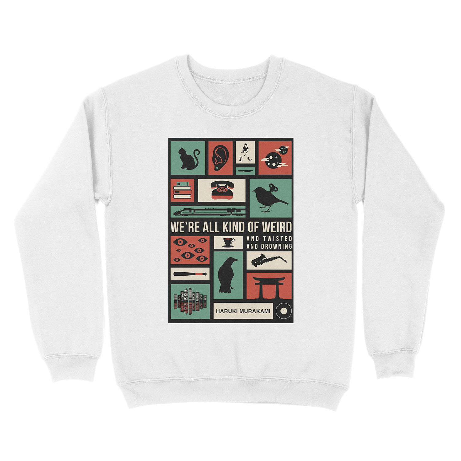 Haruki Murakami Unisex Crewneck Sweatshirt - Image 2
