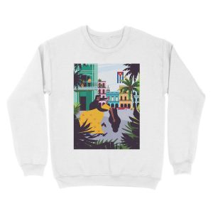 Alternative view of Havana ft. Salsa Dancers Unisex Crewneck Sweatshirt