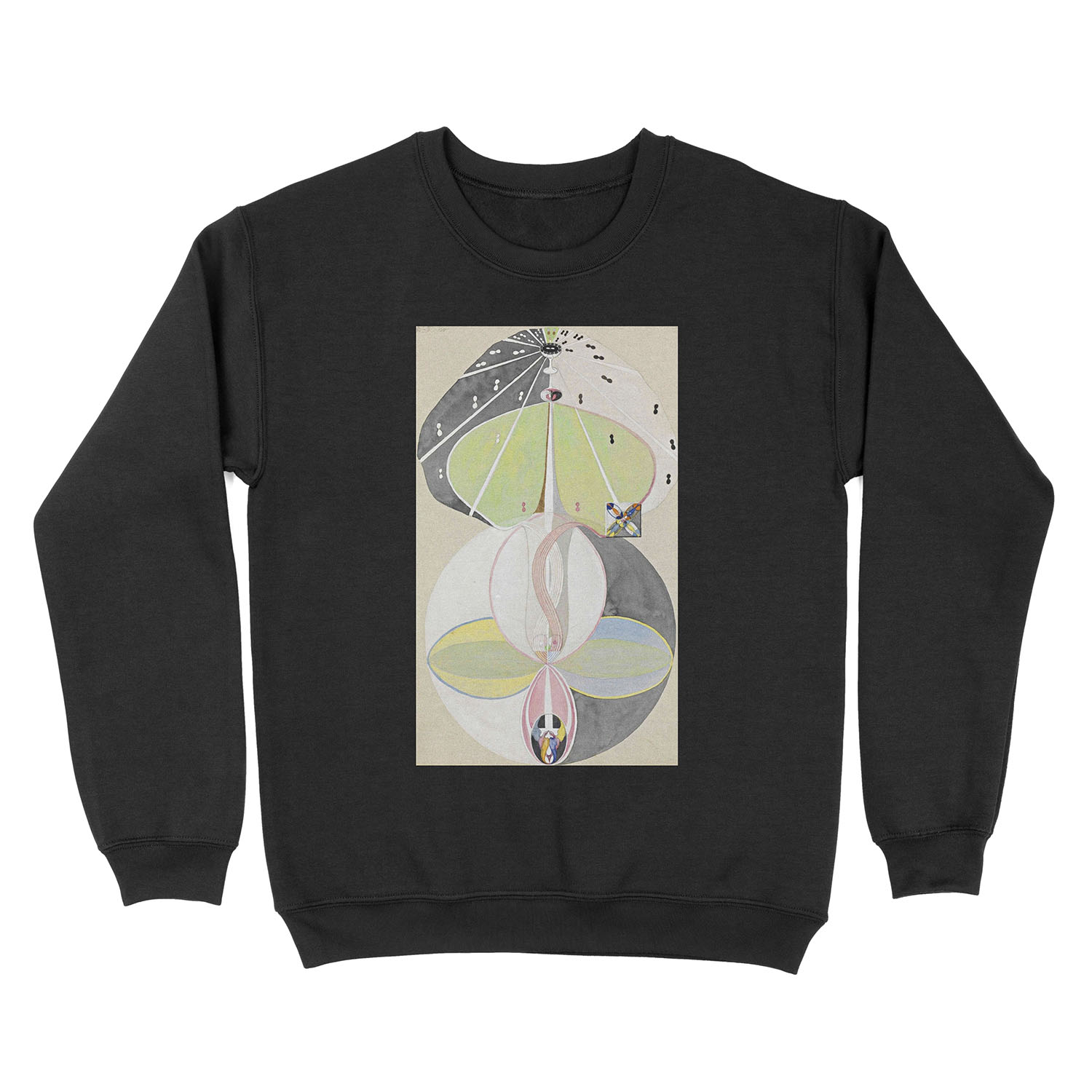 HD Tree of Knowledge No. 5, by Hilma af Klint 1907 HIGH DEFINITION Unisex Crewneck Sweatshirt