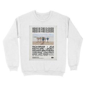 Alternative view of Head in the clouds 88 Rising Unisex Crewneck Sweatshirt