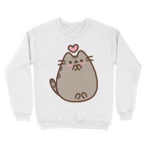 Alternative view of Heart Cat Unisex Crewneck Sweatshirt