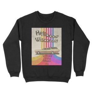 Hello Wisconsin Unisex Crewneck Sweatshirt