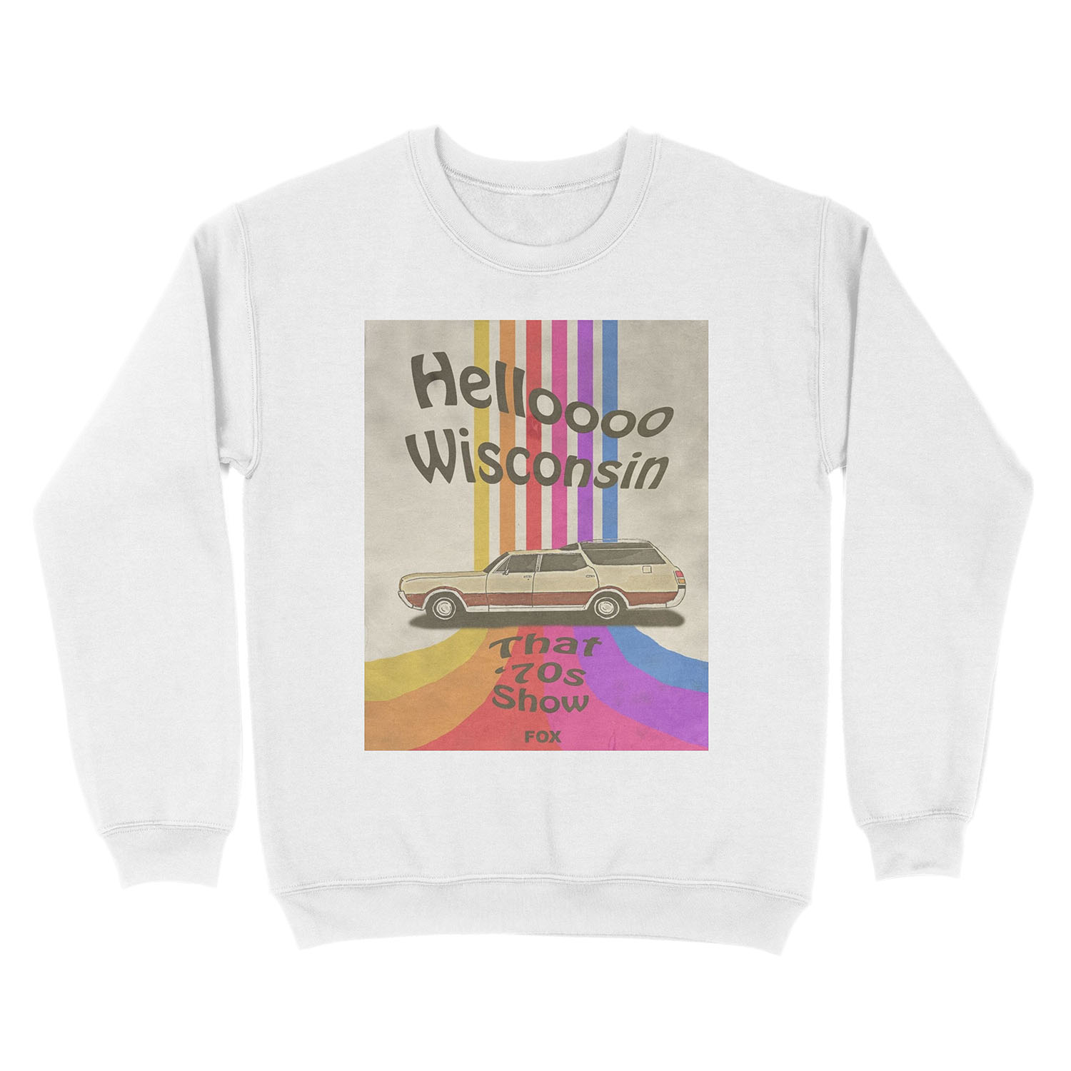 Hello Wisconsin Unisex Crewneck Sweatshirt - Image 2