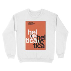 Alternative view of Helvetica Vintage Unisex Crewneck Sweatshirt