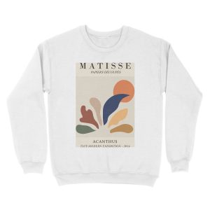 Alternative view of Henri Matisse - Acanthus - Papiers Découpés Unisex Crewneck Sweatshirt