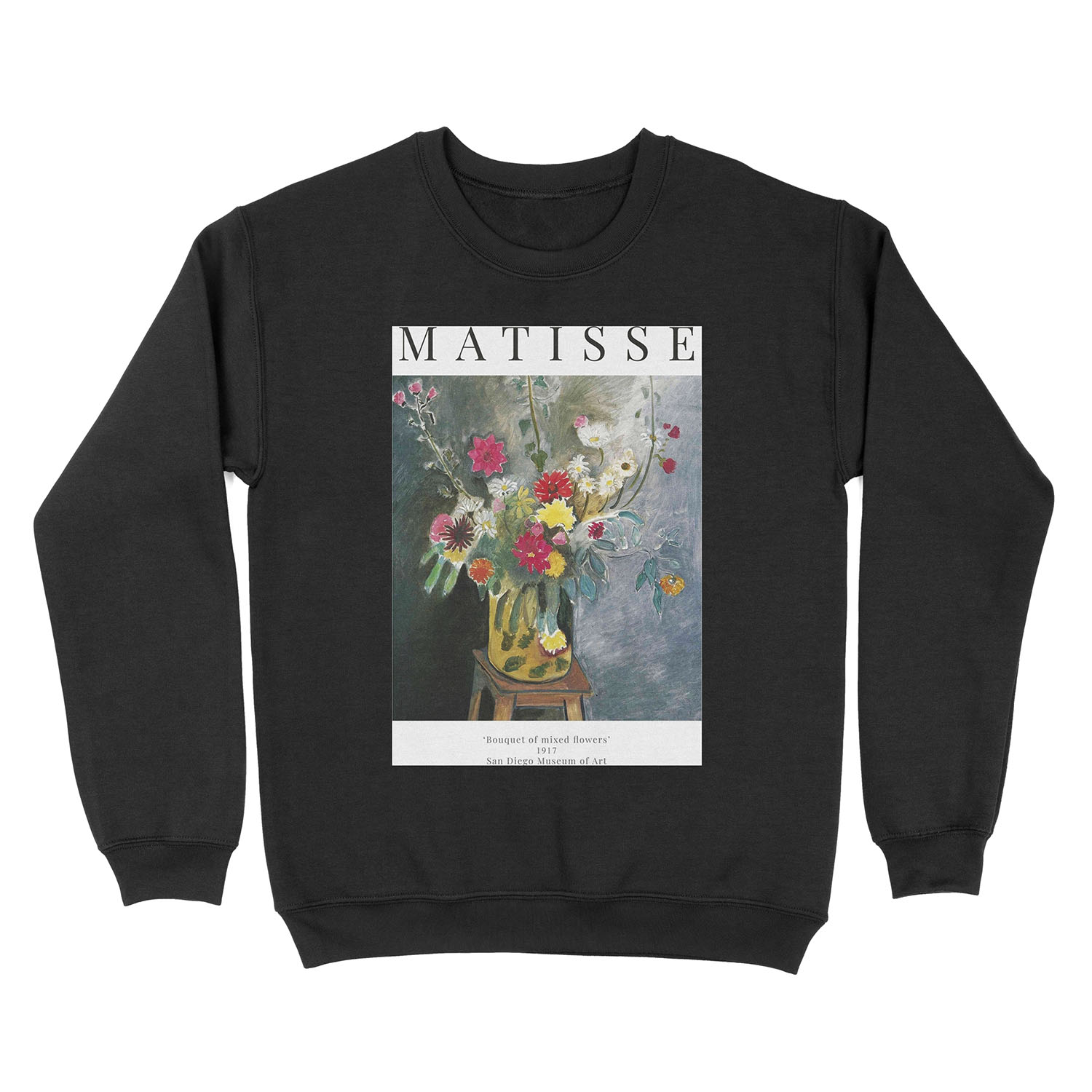 Henri Matisse - Bouquet of mixed flowers - Exhibition Unisex Crewneck Sweatshirt