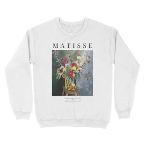 Alternative view of Henri Matisse - Bouquet of mixed flowers - Exhibition Unisex Crewneck Sweatshirt