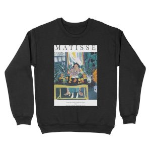Henri Matisse - Interior with Etruscan Vase - Exhibition Unisex Crewneck Sweatshirt