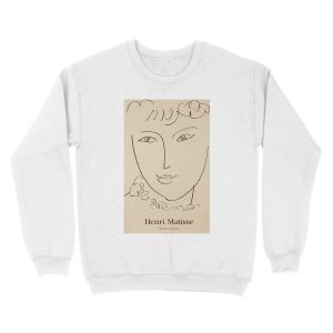 Alternative view of Henri Matisse - La Pompadour, Paris 1951 Unisex Crewneck Sweatshirt