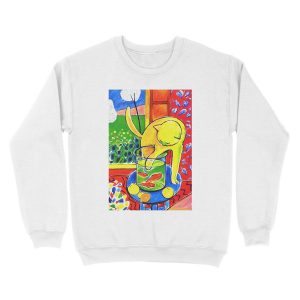 Alternative view of Henri Matisse, Le Chat Aux Poissons Rouges 1914, (The Cat With Red Fishes), Artwork, Men, Women, Youth Unisex Crewneck Sweatshirt
