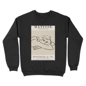 Henri Matisse - Line Drawing of Woman - Essense of Line Unisex Crewneck Sweatshirt