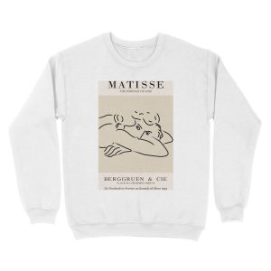 Alternative view of Henri Matisse - Line Drawing of Woman - Essense of Line Unisex Crewneck Sweatshirt