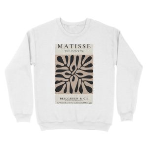 Alternative view of Henri Matisse - The Cutouts - Brown & Black - Prints Unisex Crewneck Sweatshirt