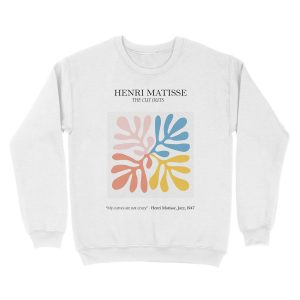 Alternative view of Henri Matisse - The Cutouts - Matisse Prints Unisex Crewneck Sweatshirt