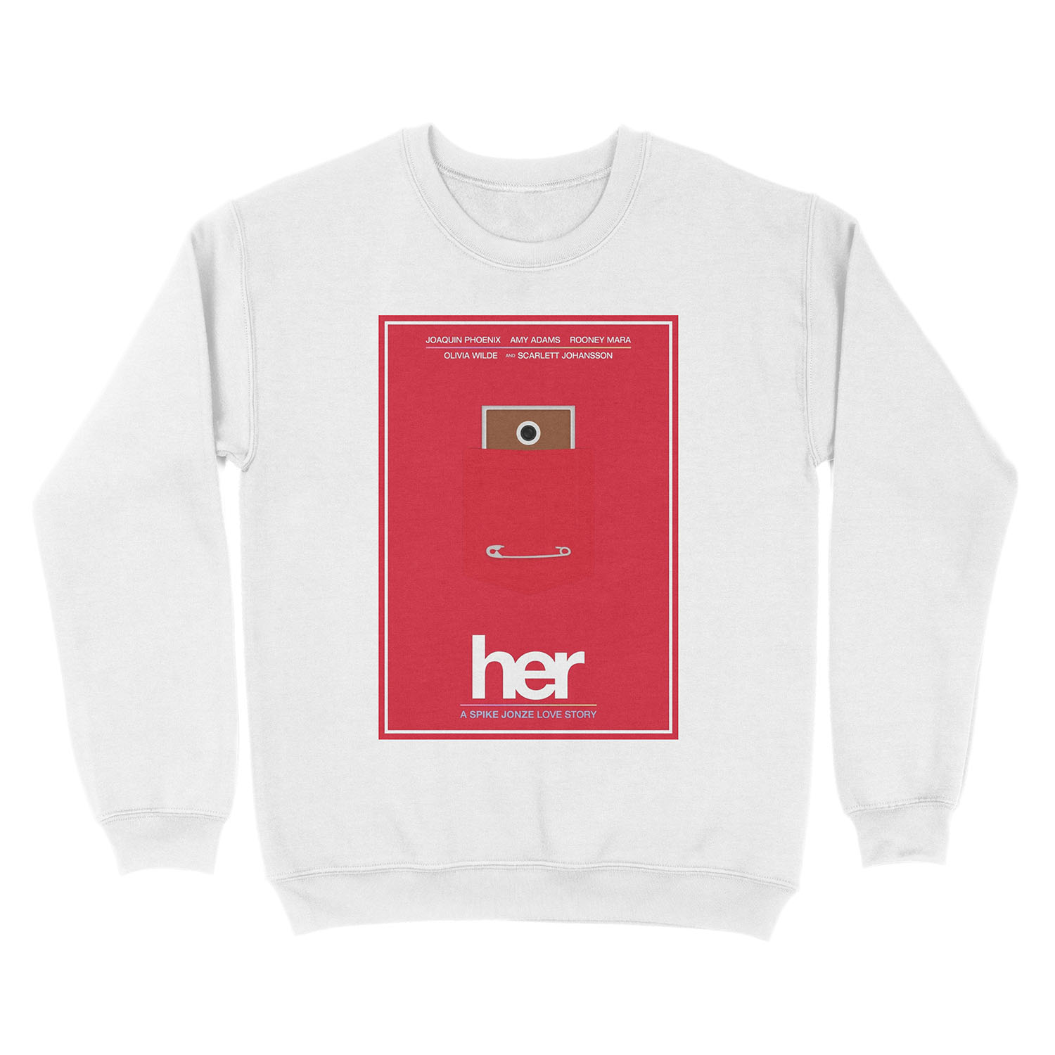 Her film poster Unisex Crewneck Sweatshirt - Image 2