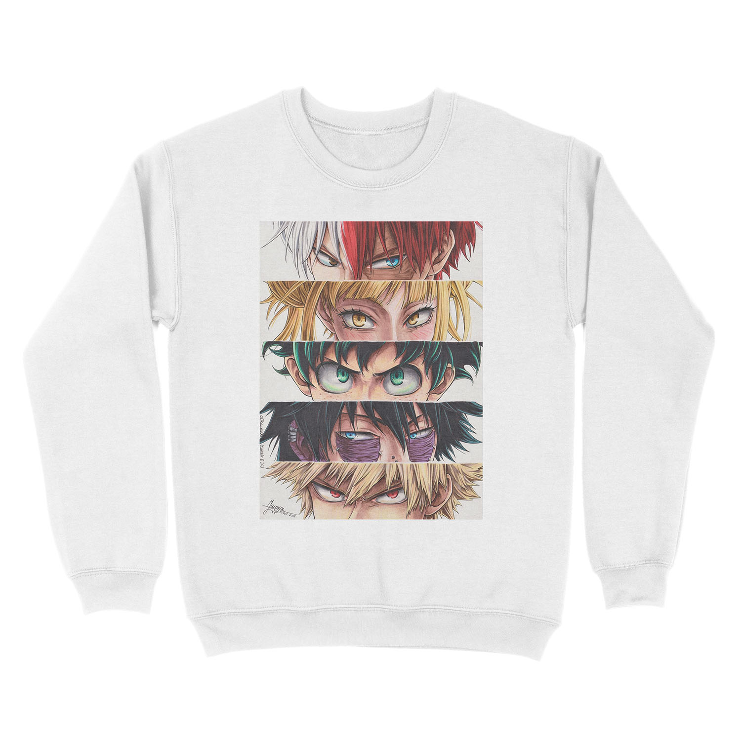 Heroes eyes Unisex Crewneck Sweatshirt - Image 2
