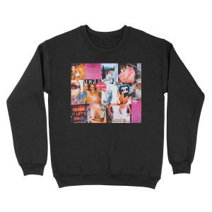 High Fashion Pink Collage Unisex Crewneck Sweatshirt