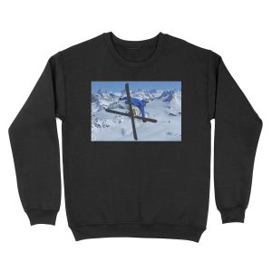 High mountains high jump Unisex Crewneck Sweatshirt