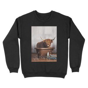 Highland Cow Unisex Crewneck Sweatshirt