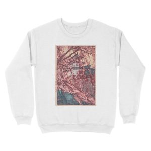 Alternative view of Hirosaki Castle - Yoshida Hiroshi Unisex Crewneck Sweatshirt