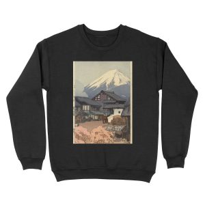 Hiroshi Yoshida - Fujiyama from Funatsu Unisex Crewneck Sweatshirt