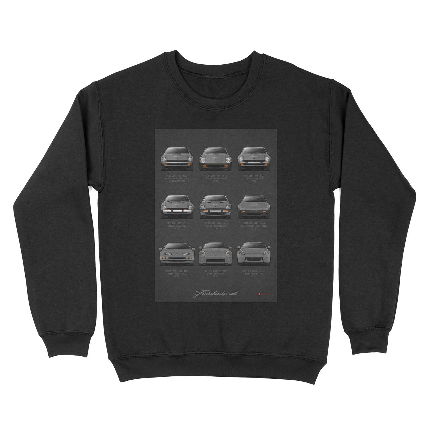 History - Datsun / Nissan Fairlady Z - V2 Specs Unisex Crewneck Sweatshirt