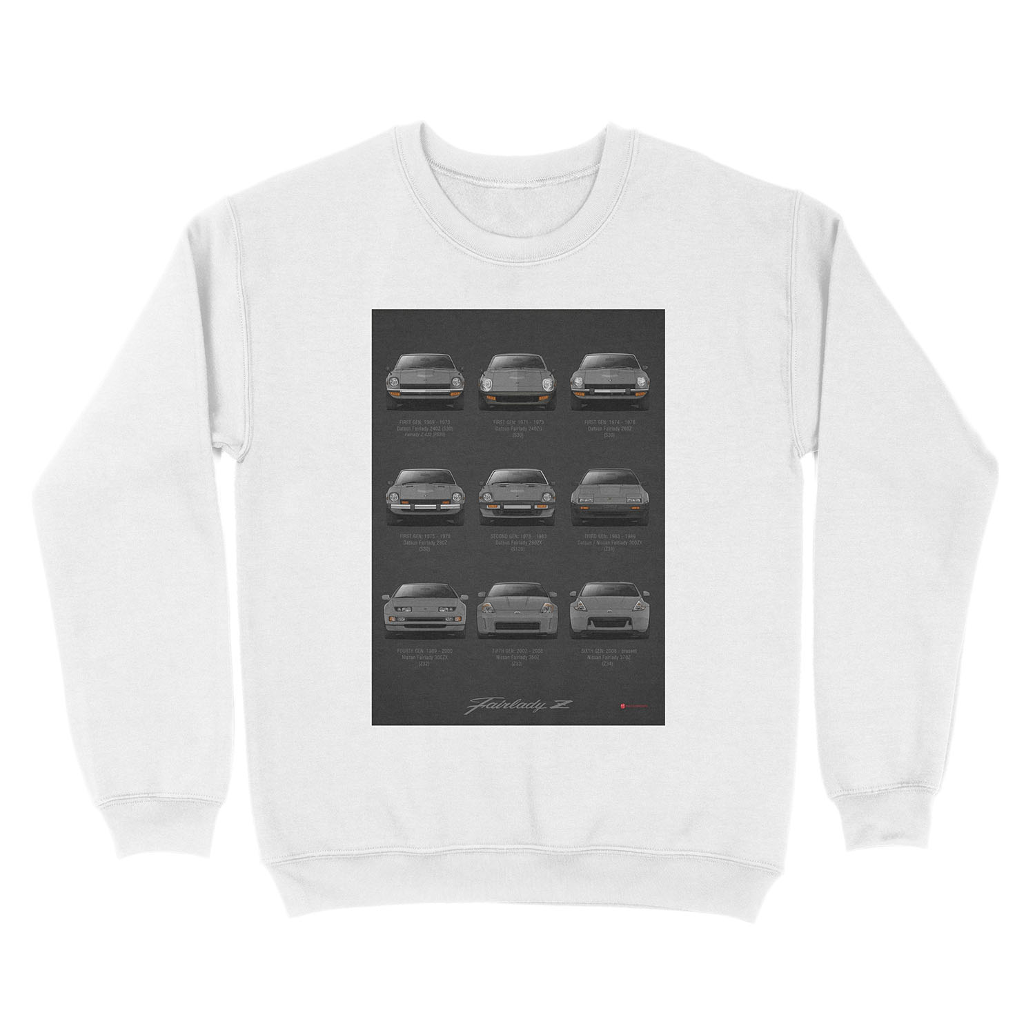 History - Datsun / Nissan Fairlady Z - V2 Specs Unisex Crewneck Sweatshirt - Image 2