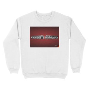 Alternative view of History - Mitsubishi Lancer Evolution - White Unisex Crewneck Sweatshirt
