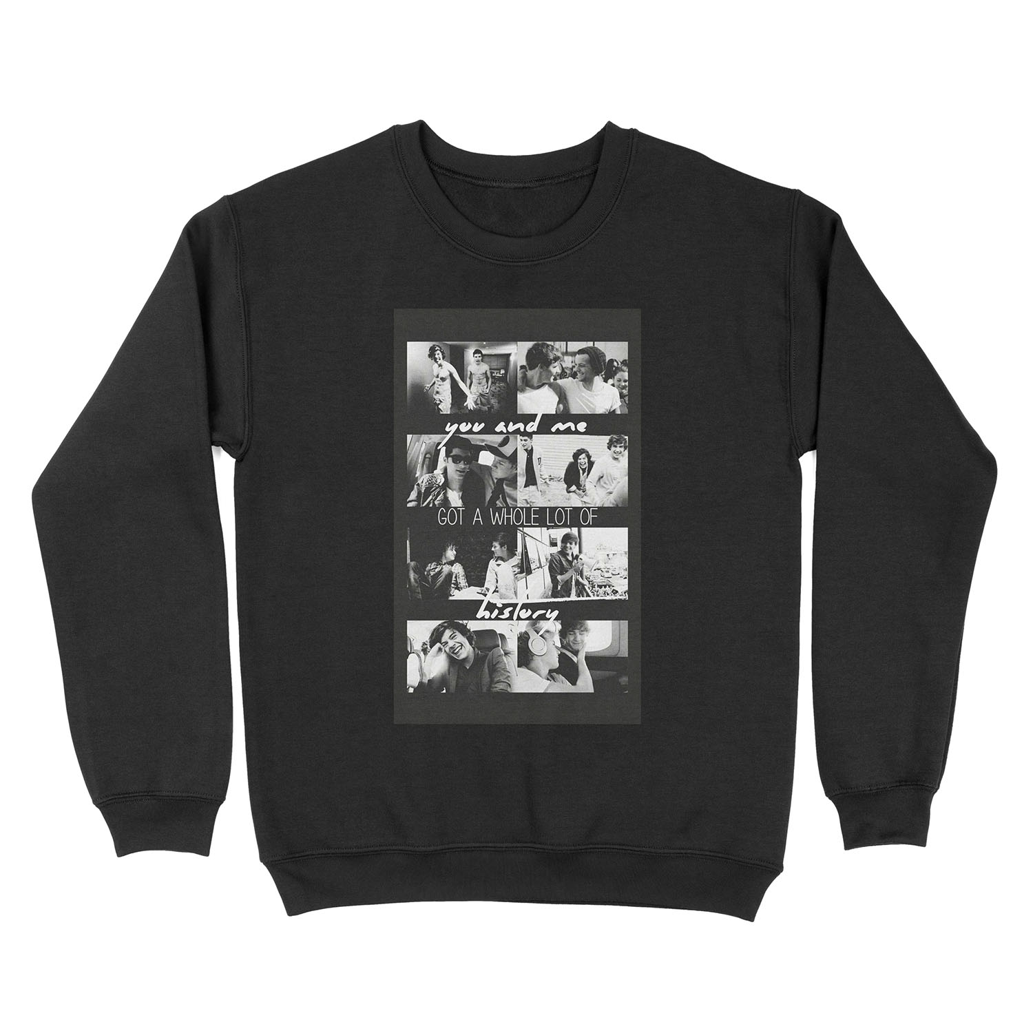 History One Direction Collage Unisex Crewneck Sweatshirt