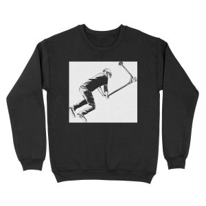 Holding On! - Stunt Scooter Move Unisex Crewneck Sweatshirt