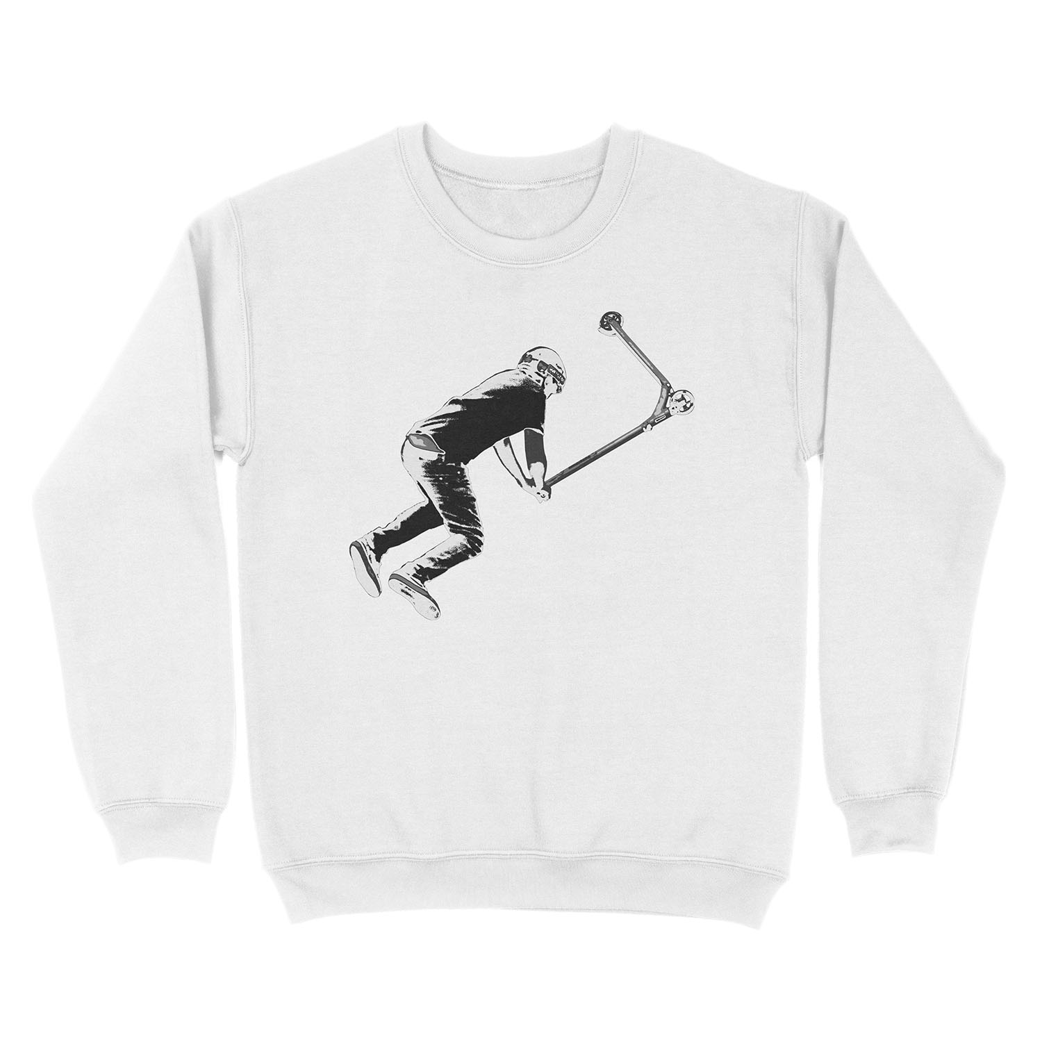 Holding On! - Stunt Scooter Move Unisex Crewneck Sweatshirt - Image 2