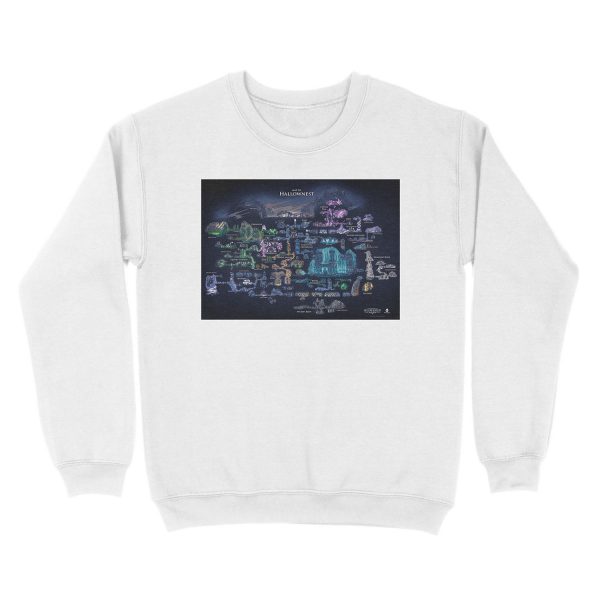Hollow Knight Map Unisex Crewneck Sweatshirt - Image 2
