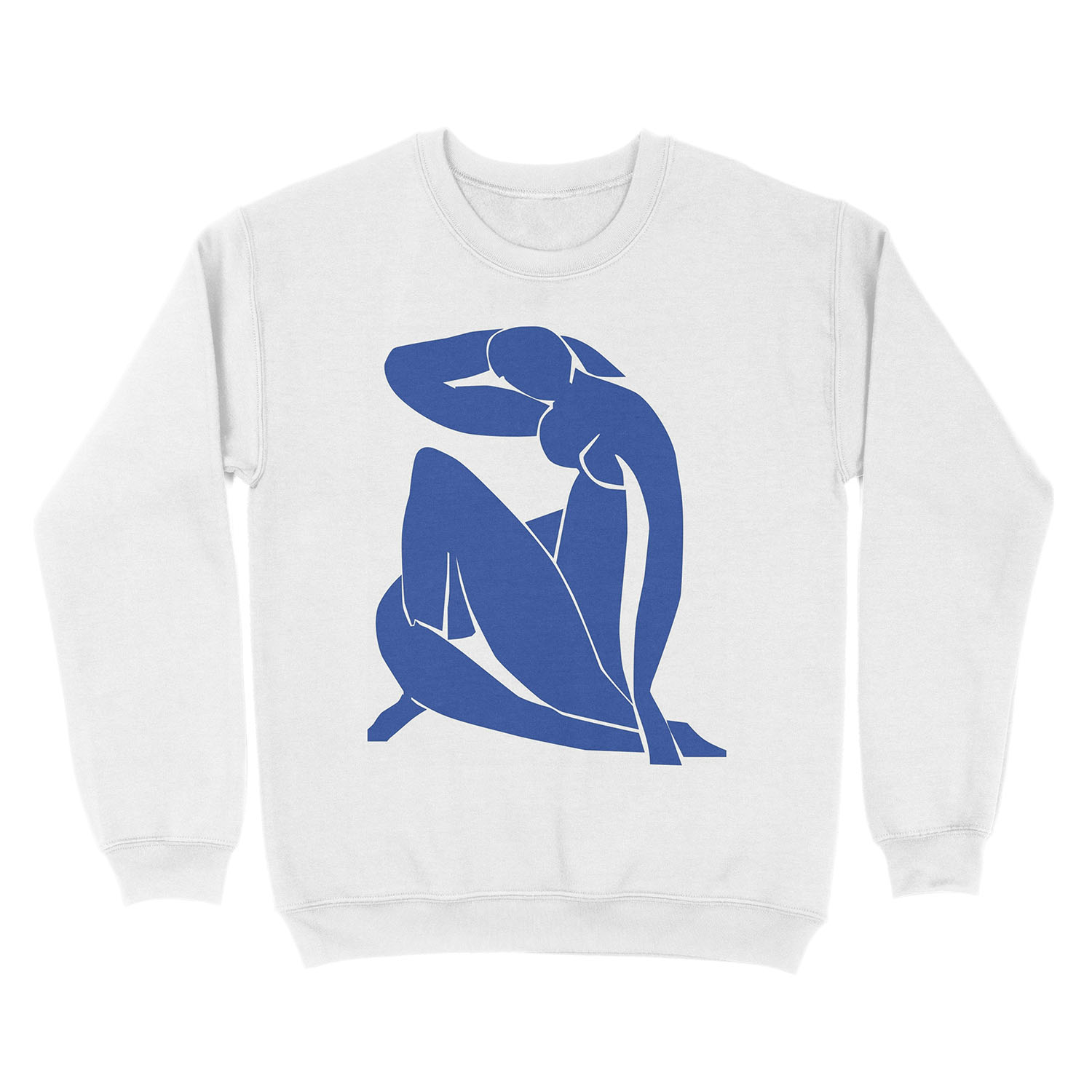 Homage to Henri Matisse: Blue Nude II Unisex Crewneck Sweatshirt - Image 2