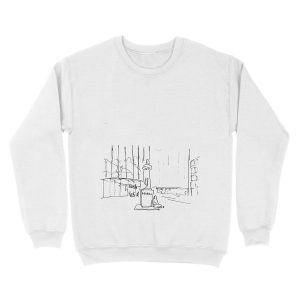 Alternative view of Homeless Man & Engels Statue, Manchester Unisex Crewneck Sweatshirt