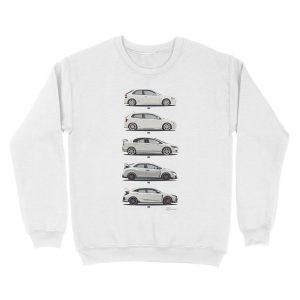 Alternative view of Honda Civic Type R Unisex Crewneck Sweatshirt
