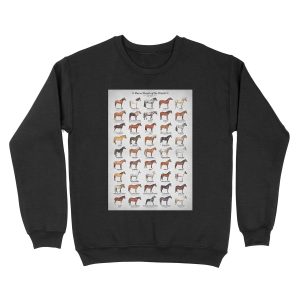 Horse Breeds Of The World Unisex Crewneck Sweatshirt