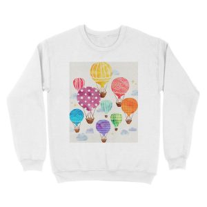 Alternative view of Hot Air Balloon Unisex Crewneck Sweatshirt