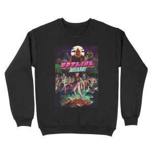 Hotline Miami Cover Unisex Crewneck Sweatshirt