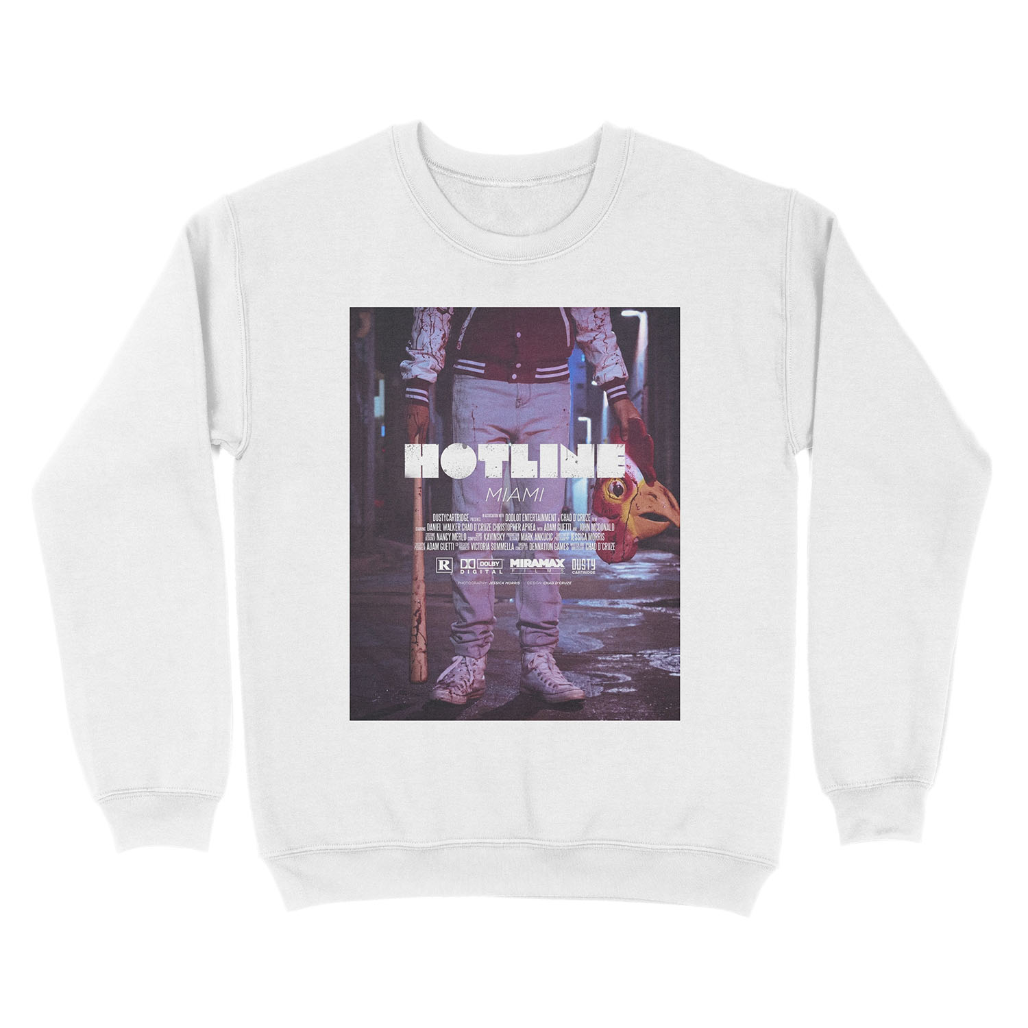 Hotline Miami: The Movie Unisex Crewneck Sweatshirt - Image 2