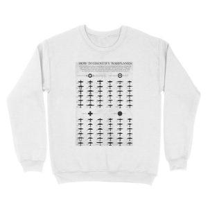 Alternative view of How To Identify Warplanes Unisex Crewneck Sweatshirt