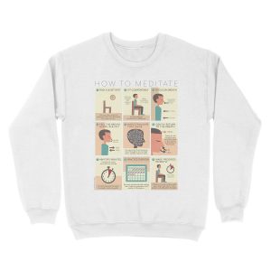 Alternative view of How to Meditate Unisex Crewneck Sweatshirt