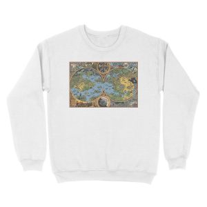 Alternative view of HP Lovecraft Dreamland Map Unisex Crewneck Sweatshirt