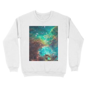 Alternative view of Hubble telescope (Tarantula Nebula) Unisex Crewneck Sweatshirt