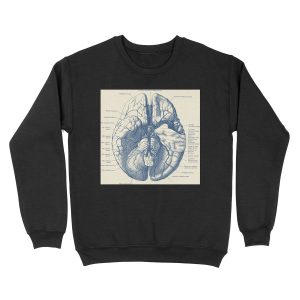 Human Brain Diagram Unisex Crewneck Sweatshirt